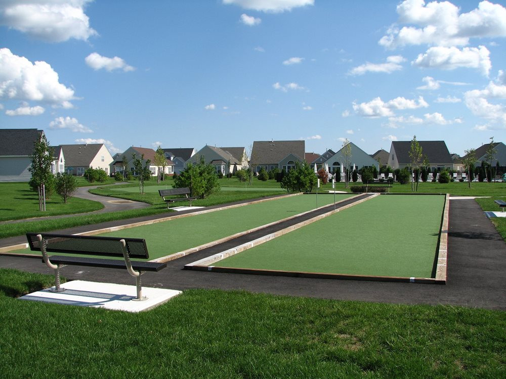 Huntsville artificial turf bocce ball court